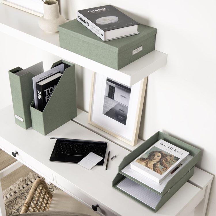 Storage Set, 5 pcs, BIGSO HOLGER DESK SET CANVAS