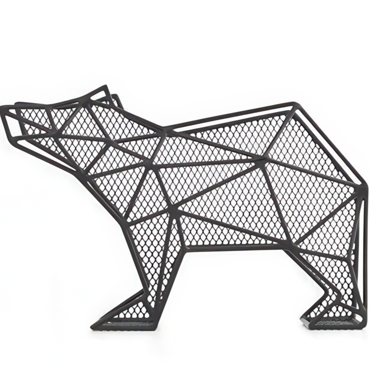 Letter organizer, standing or wall-mounted, BEAR, 25 x 7,7 x H 15,6 cm, black