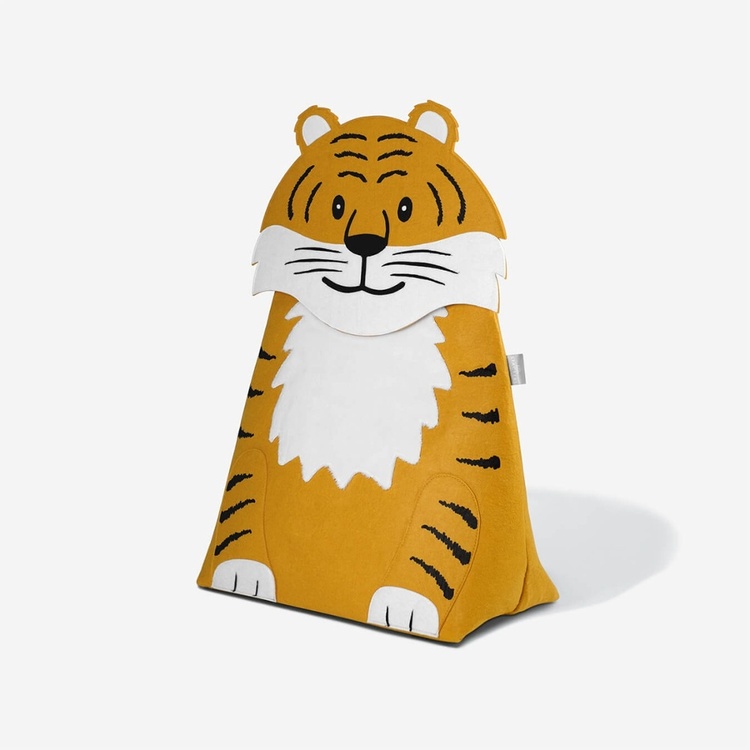 Storage bag for kids, TIGER, 55 x H 70 cm, Orange