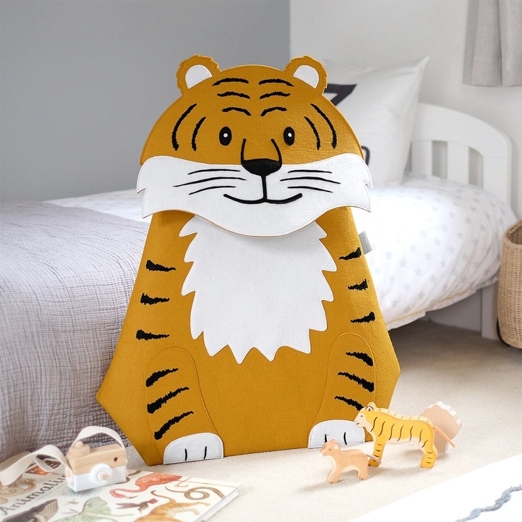 Storage bag for kids, TIGER, 55 x H 70 cm, Orange