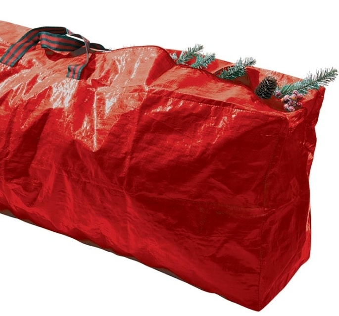 Storage bag, CHRISTMAS TREE, 120 x 30 x H 43 cm, Red