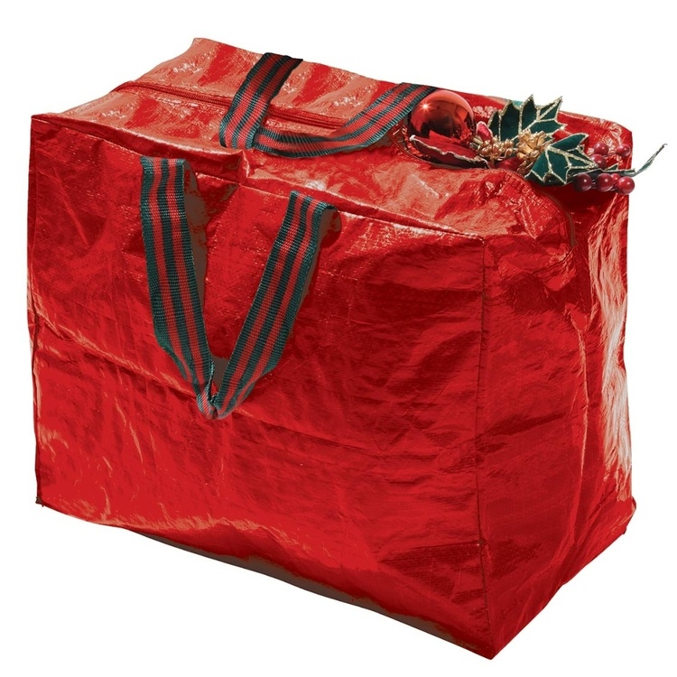 Storage bag, DECORATION STORAGE BAG, 46 x 25 x H 38 cm, Red