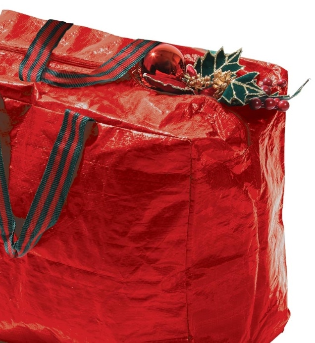 Storage bag, DECORATION STORAGE BAG, 46 x 25 x H 38 cm, Red