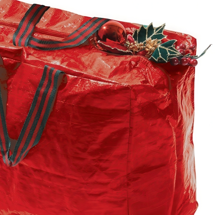 Storage bag, DECORATION STORAGE BAG, 46 x 25 x H 38 cm, Red