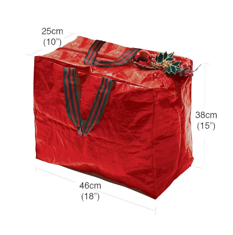 Storage bag, DECORATION STORAGE BAG, 46 x 25 x H 38 cm, Red