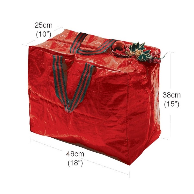 Storage bag, DECORATION STORAGE BAG, 46 x 25 x H 38 cm, Red