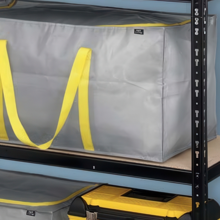 Multipurpose bag, 180 L TAURUS SUPER TOUGH XXL, 90 x 45 x H 45 cm, Silver grey / Yellow