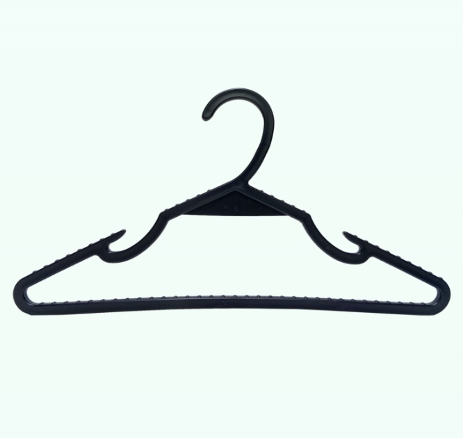 Hangers , from recycled plastic, Set of 10, (r e ) ˣ OCEAN HANGERS, 42 cm, Black