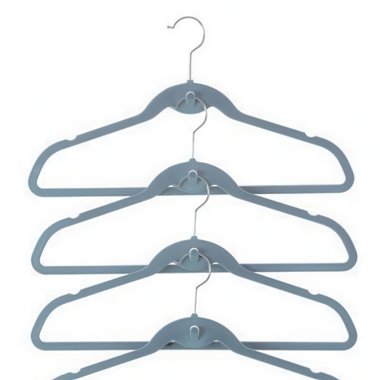 Hangers with hook, Set of 3, VELVET CASCADE HANGER, 42 cm
