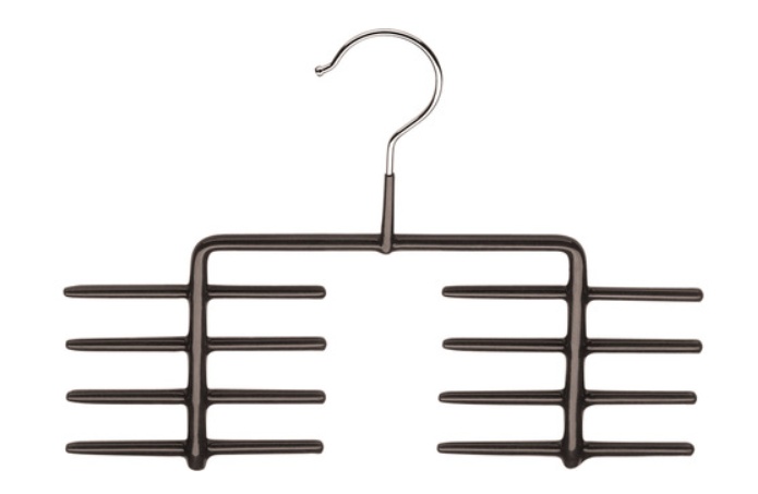 Hangers for 16 ties, MAWA KRAWATTENHALTER, 25cm, Non-Slip, Black