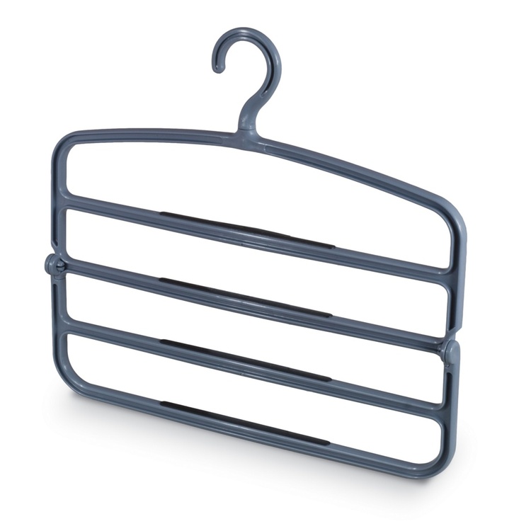 Hanger for pants, 4 Tier, ANTI-SLIP, 40 x H 37 cm, Grey