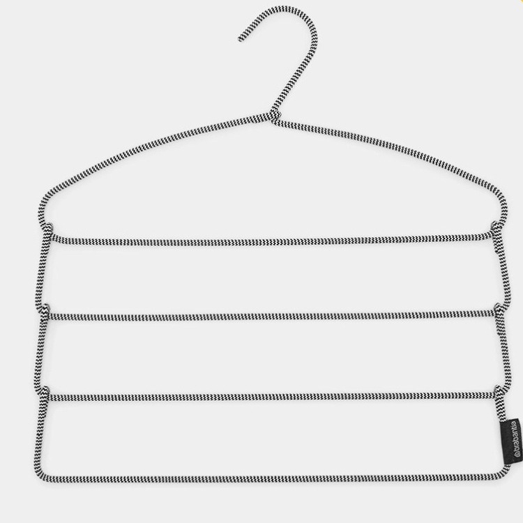 Hanger for pants, 4 Tier, SPACE-SAVER, 41,5 x H 42,5 cm, Black / White