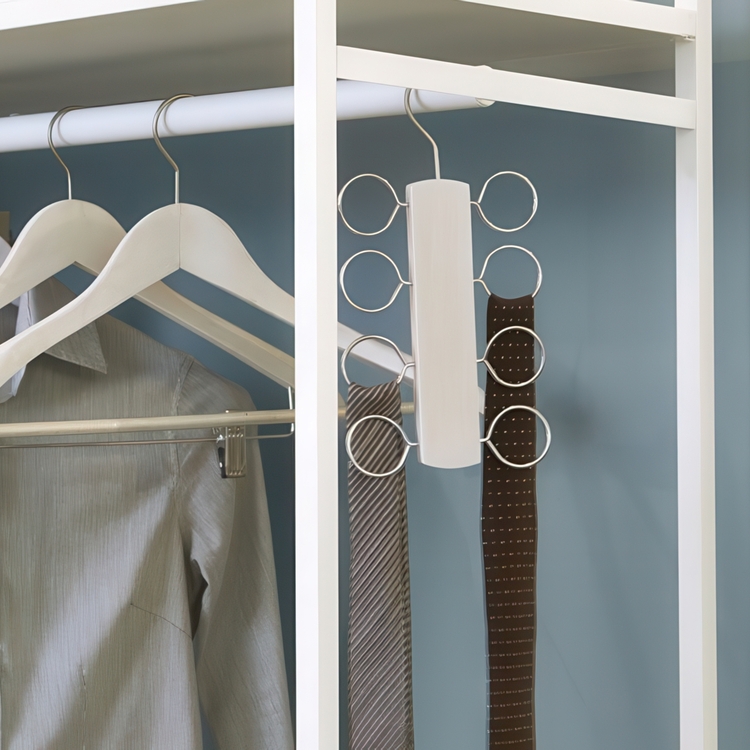 Tie and scarf hanger 8 loops