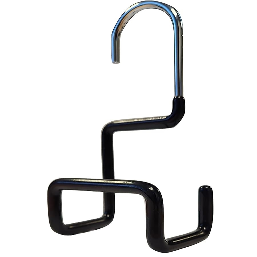 Hanger in metal for bags, MAWA PURSE HANGER, Silver/ Black