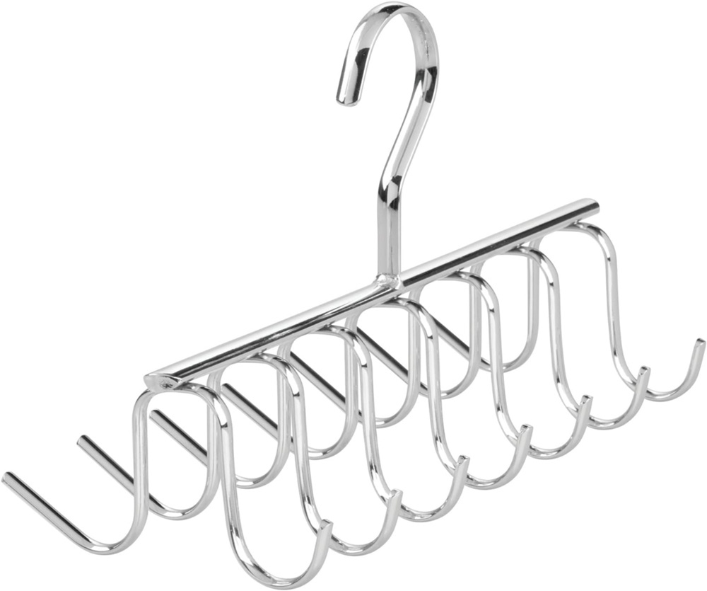 Hanger in metal for ties and belts, AXIS, Silver