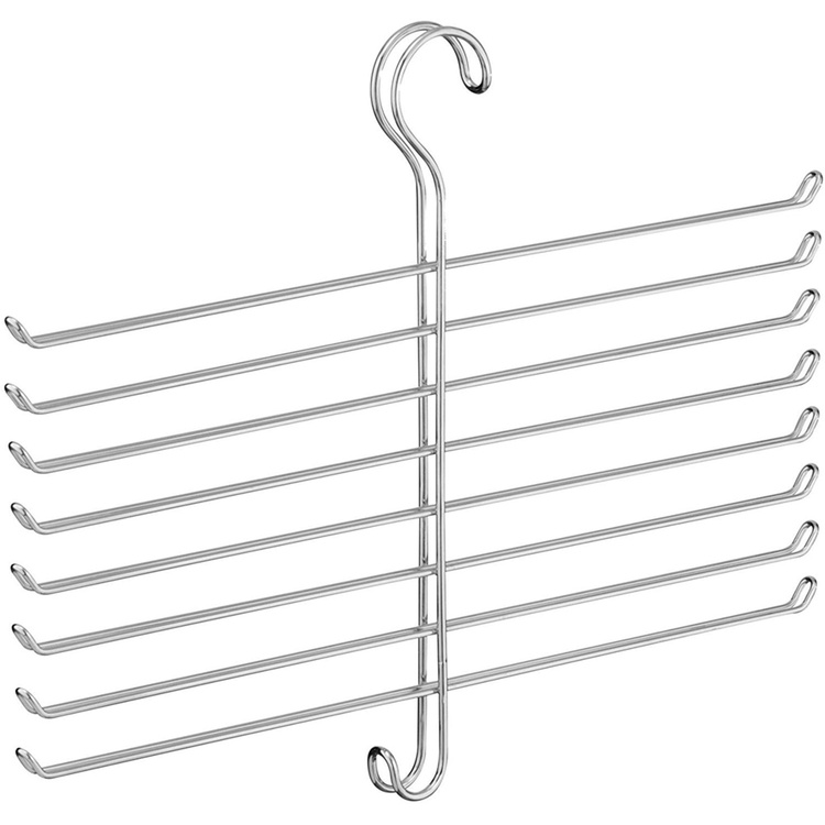 Hanger in metal, for scarves, 8 Tiers, CLASSICO SPINE, Chrome