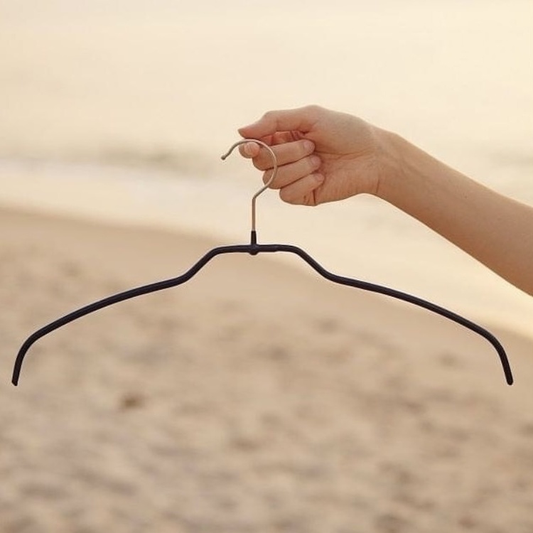 Hanger, Anti-Slip, MAWA SILHOUETTE BASIC XL, 45 cm, Black