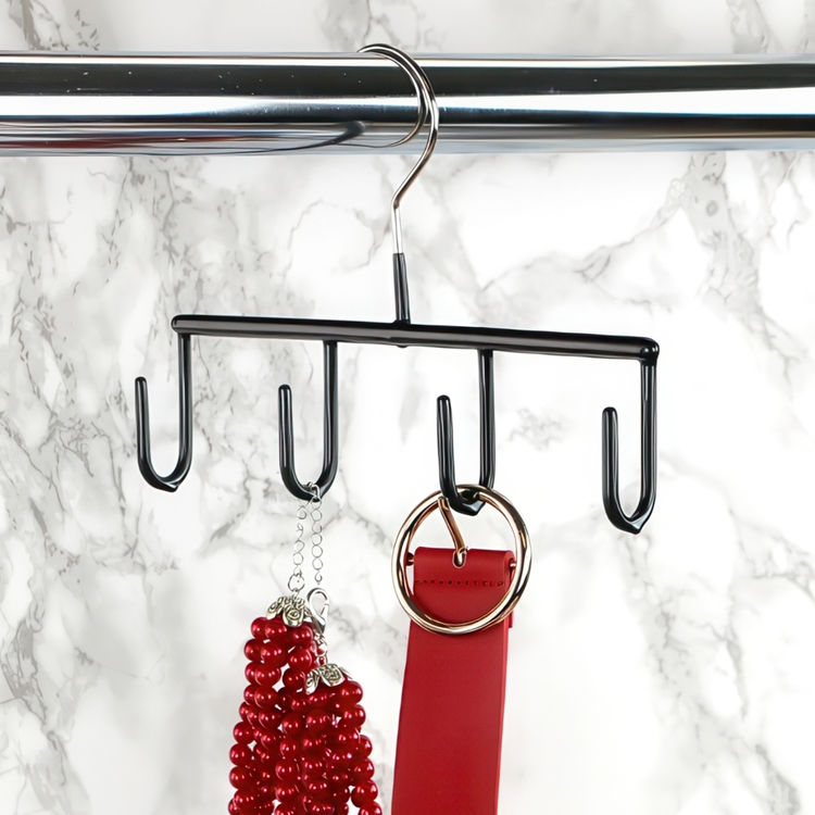 Hanger for belts, jewelry, etc, MAWA ACCESSORY HANGER, Black