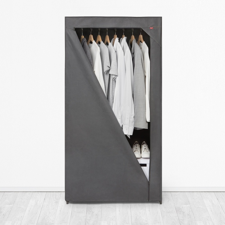Wardrobe, Portable, ARMARIO ROPERO, 79 x 45 x H 155 cm, Grey