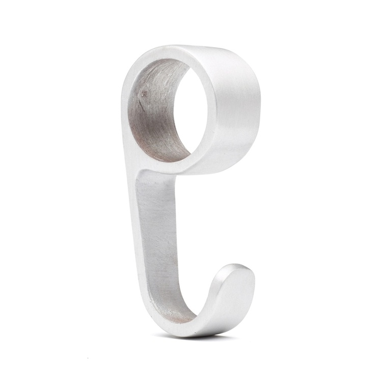 Closet rod hooks, HABO ELEGANT, Set of 2, Aluminum