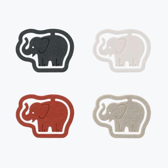 Paper Clips in cardboard, Set of 16, P-CLIPS - PAPER ELEPHANTS, Midori, Assorted