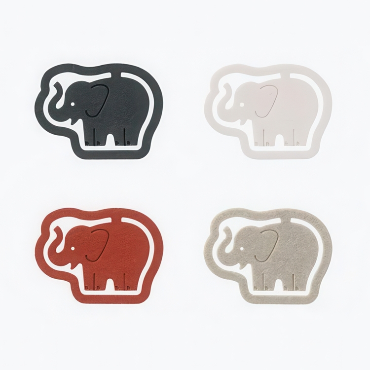 Paper Clips in cardboard, Set of 16, P-CLIPS - PAPER ELEPHANTS, Midori, Assorted