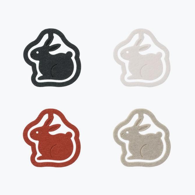 Paper Clips in cardboard, Set of 16, P-CLIPS - PAPER RABBITS, Midori, Assorted
