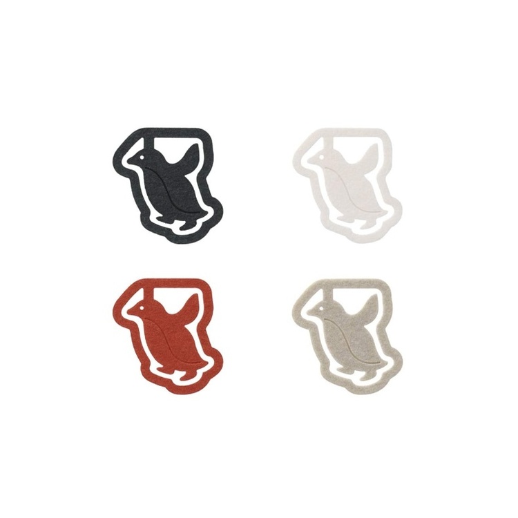 Paper Clips in cardboard, Set of 16, P-CLIPS - PAPER PENGUINS,, Midori, Assorted