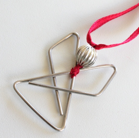 Metal paperclips, 25 pcs, BUTTERFLY CLIPS, 4 x 3 cm, Silver