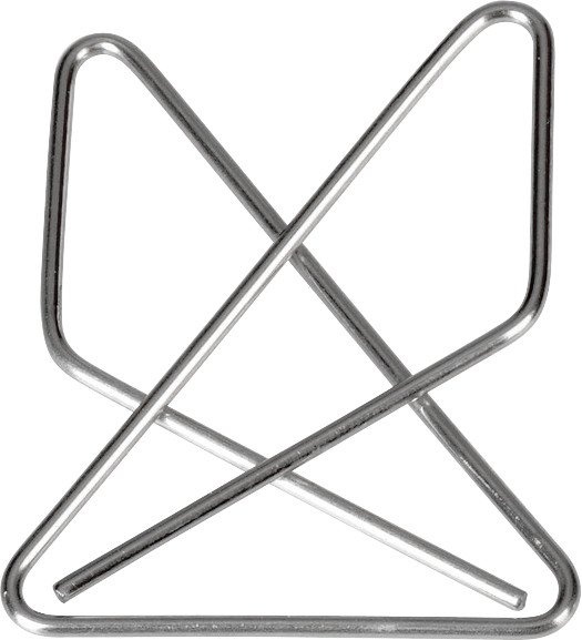 Butterfly paperclips, 50 psc, KREUZKLAMMERN XXL, 4,5 x 6 cm, Silver