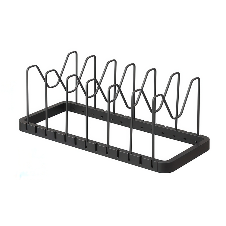 Lids & Pans organizer, Adjustable 45 - 82 cm, TOWER, Yamazaki, black