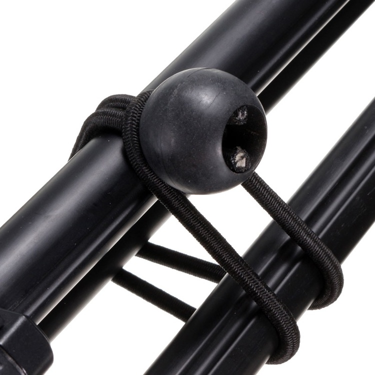 Elastic Cords, 4 pcs, BALL BUNGEES, 20 cm, Black