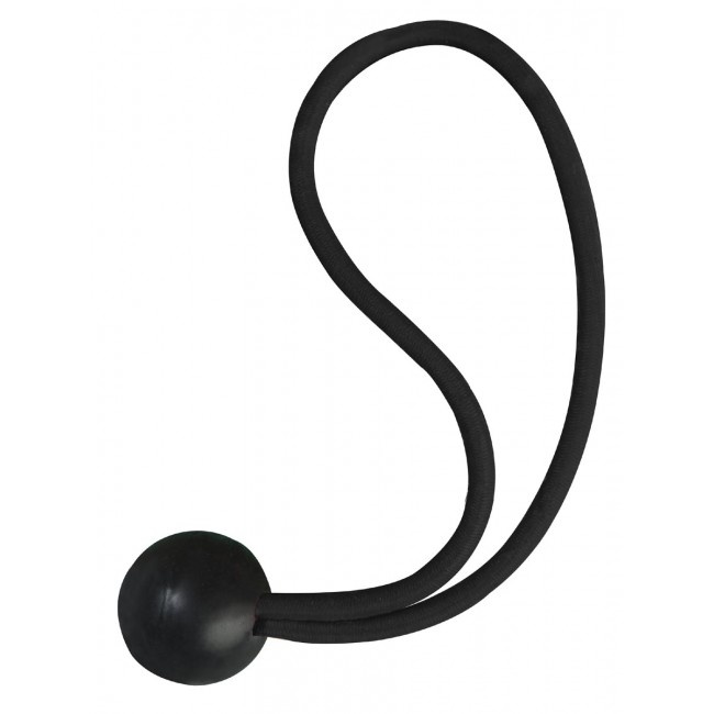 Elastic Cords, 4 pcs, BALL BUNGEES, 20 cm, Black
