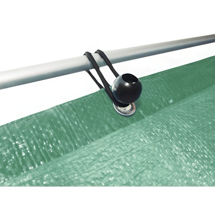 Elastic Cords, 4 pcs, BALL BUNGEES, 20 cm, Black