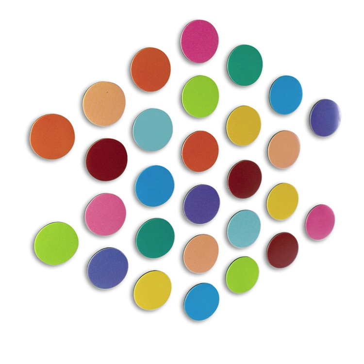 Magnetic dots, self-adhesive, Set of 28, ELEMENT DOT FLEX, Ø 2 cm