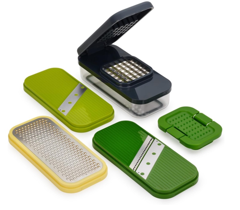 Chop, Grate and Slice, 4-IN-1 MULTI-PREP, Joseph Joseph, Green / Yellow