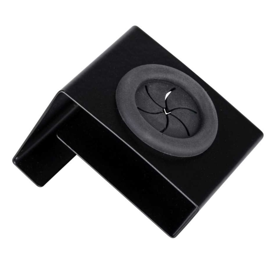 Towel holder over door, Metal, OUT DOOR, Black 