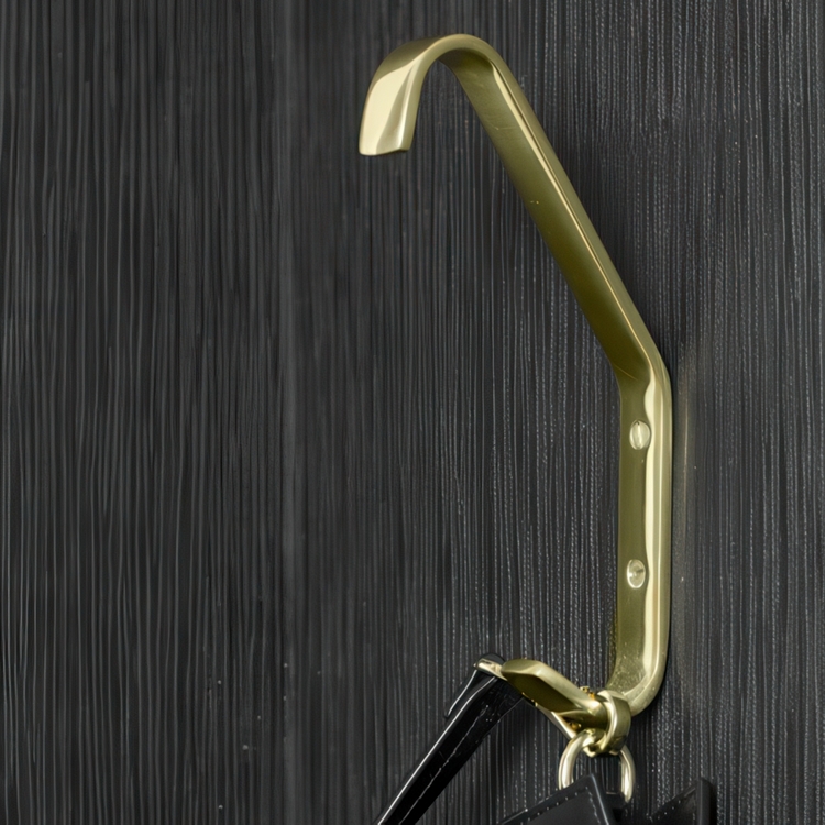Hat hook, SKOLKROK 1020, 19 cm, Brass