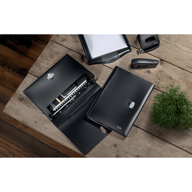 Expanding case, with 5 sections, LEITZ RECYCLE, A4, Black