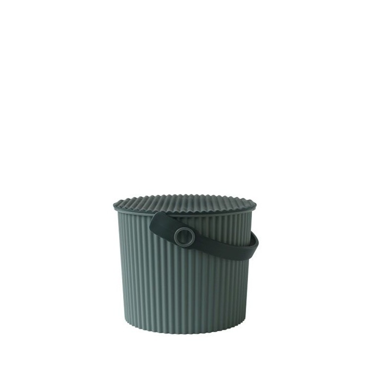 Bucket / basket with lid, MINI OMNIOUTIL, 4 L, Baked Green