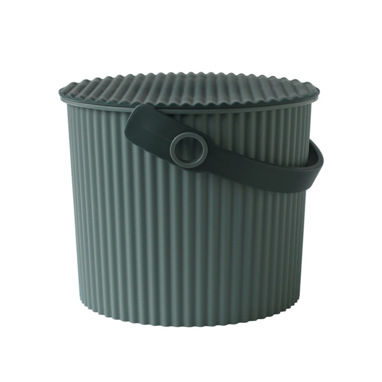 Bucket / basket with lid, MINI OMNIOUTIL, 4 L, Baked Green