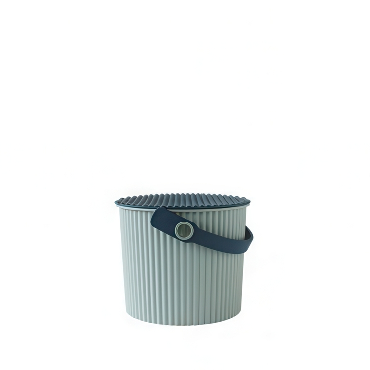 Bucket / basket with lid, MINI OMNIOUTIL, 4 L, Light Blue