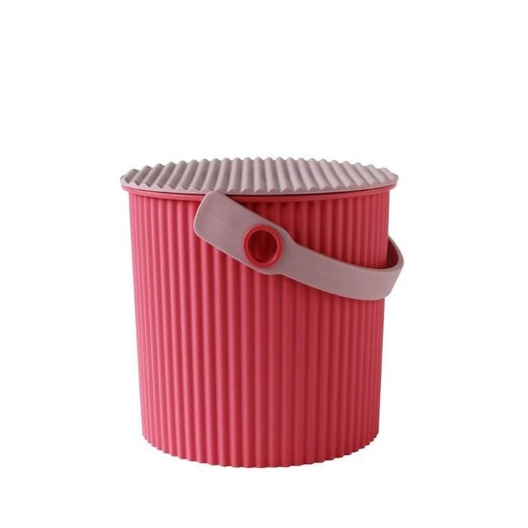 Bucket / basket with lid, MEDIUM OMNIOUTIL, 10 L, Flamingo Pink