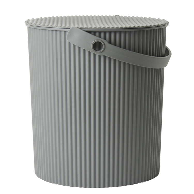 Bucket / basket with lid, LARGE OMNIOUTIL, 20L, Dark Grey