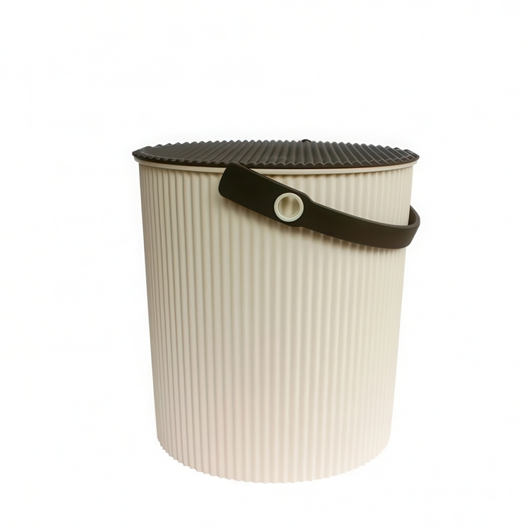 Bucket / basket with lid, LARGE OMNIOUTIL, 20L, Ivory