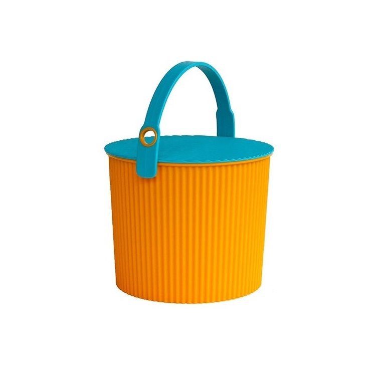 Bucket / basket with lid, MEDIUM OMNIOUTIL, 10 L, Orange
