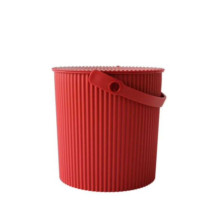 Bucket / basket with lid, MEDIUM OMNIOUTIL, 10 L, Red