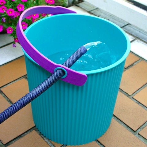 Bucket / basket with lid, SMALL OMNIOUTIL, 8L, Red