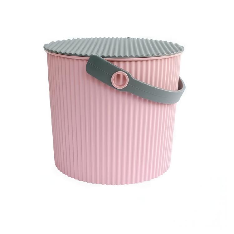 Bucket / basket with lid, LARGE OMNIOUTIL, 20L, Rose Pink