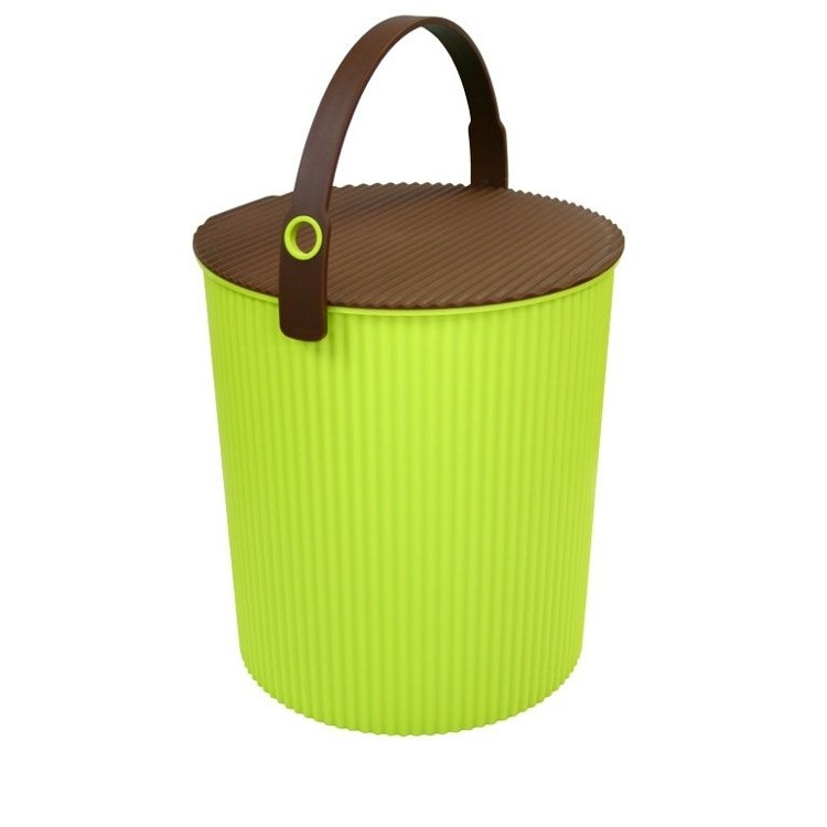 Bucket / basket with lid, LARGE OMNIOUTIL, 20L, Vivid Green